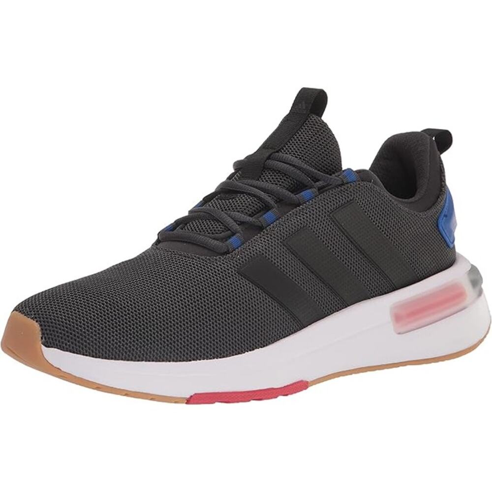 NWT Adidas Men's Running Racer TR23 Shoes, Carbon/Black/Team Royal Blue-SZ 8.5